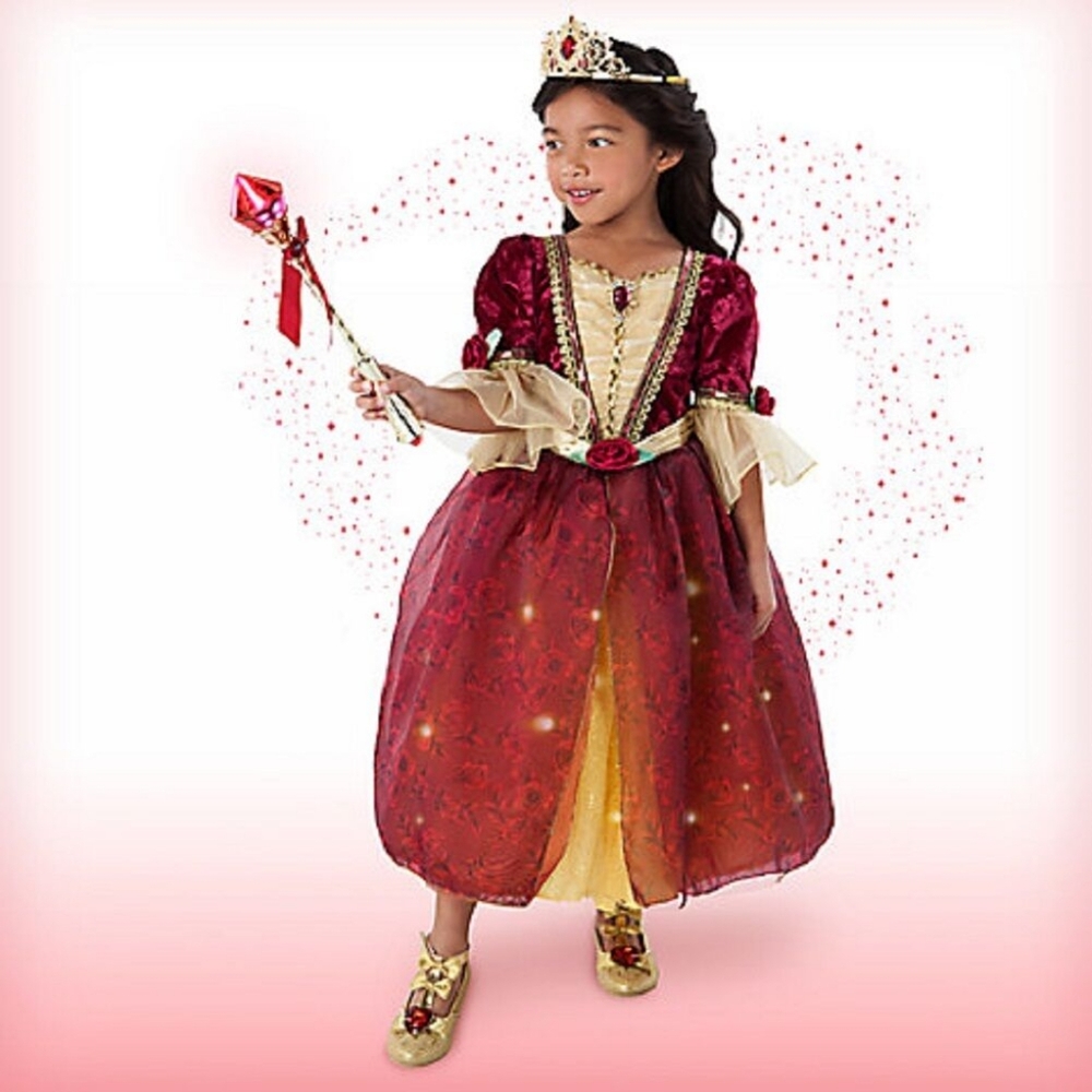 Disney deluxe belle girls dress costume size 5/6